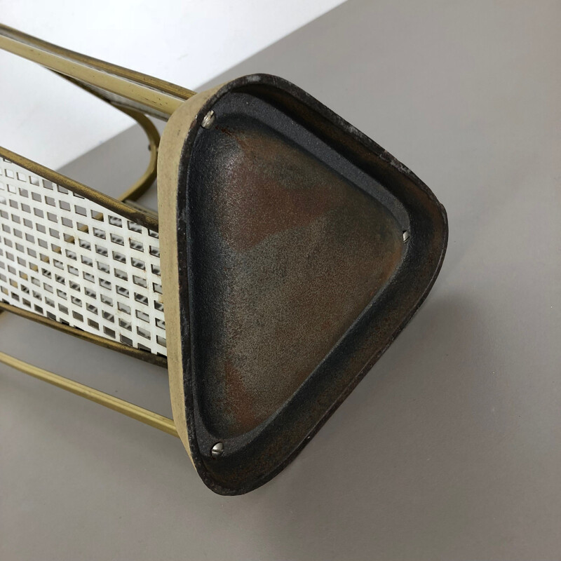 Vintage Original Matégot Brass Umbrella Stand Modern French 1960s