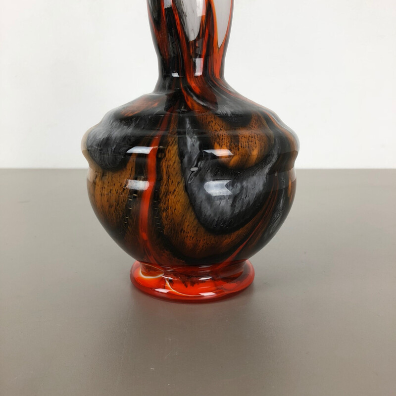 Vase vintage Opaline Florence de Carlo Moretti Italie 1970