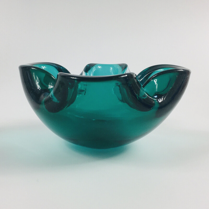 Cendrier vintage en verre de Murano 1960