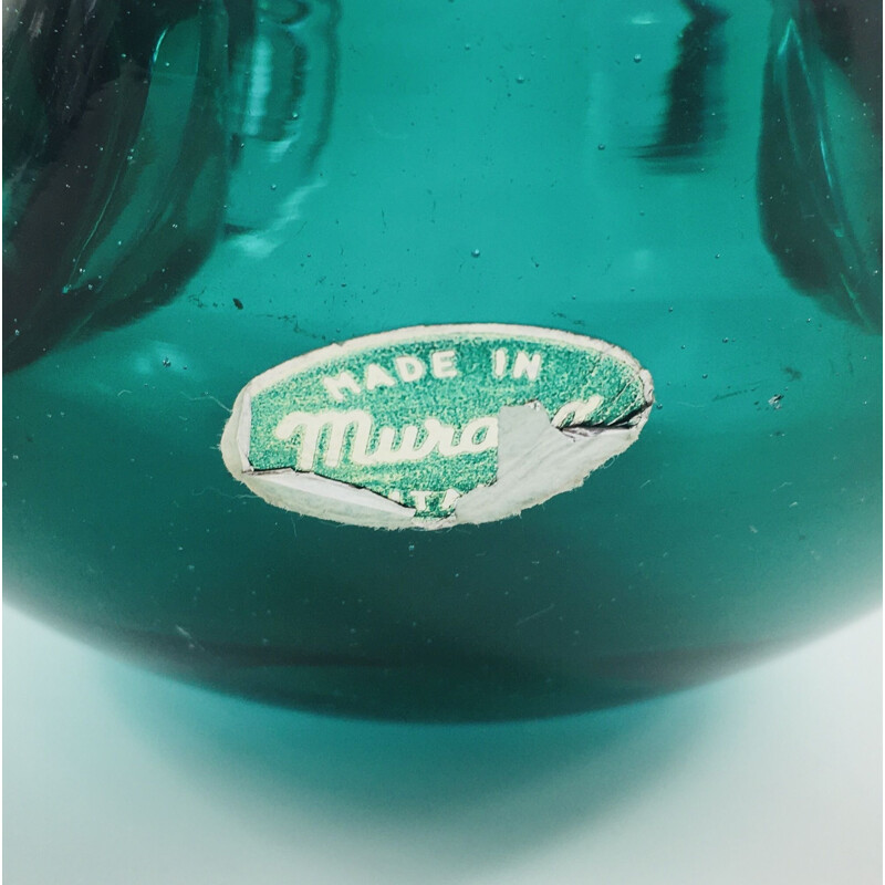 Cendrier vintage en verre de Murano 1960