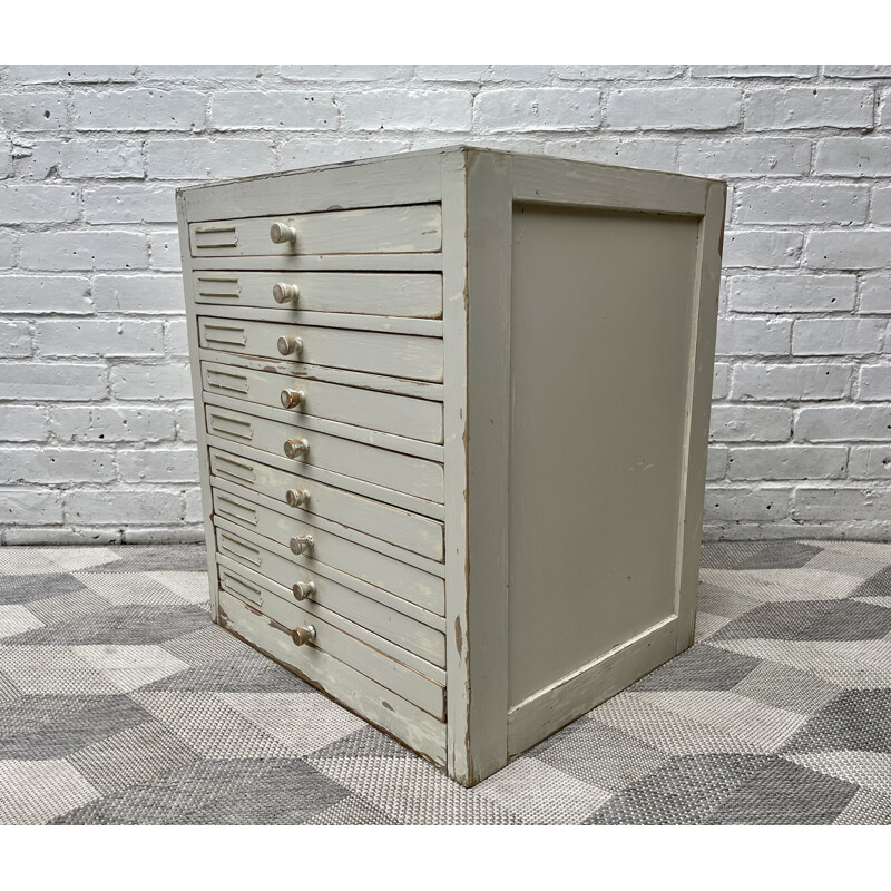 Tiroirs d'armoire vintage de dentiste