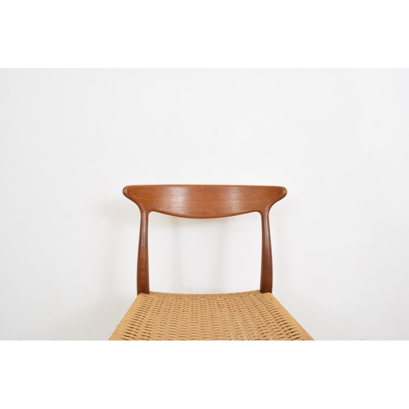 Set of 4 Mid-Century Teak Dining Chairs by Arne Hovmand-Olsen for Mogens-Kold 1950s