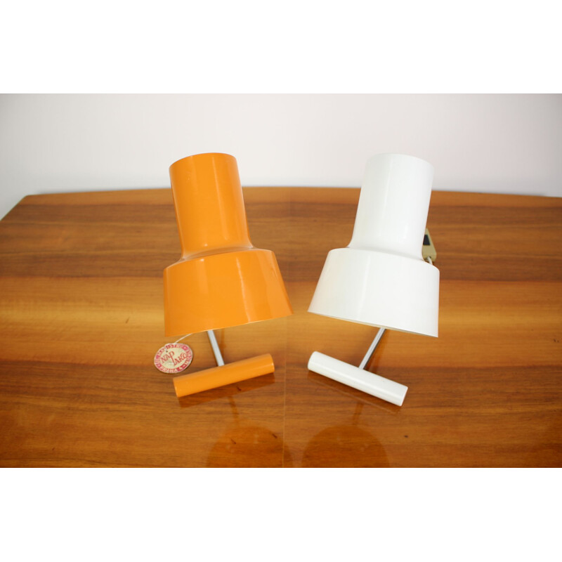 Pair of vintage table lamp by Josef Hůrka for Napako 1970s