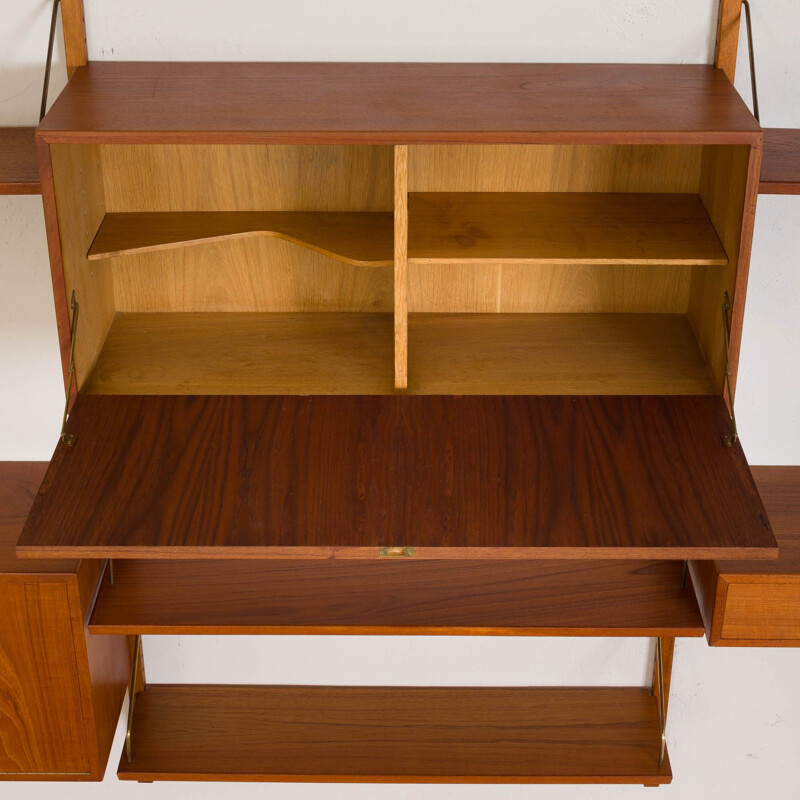 Vintage teak wall units by Hansen & Guldborg Danish 1960s