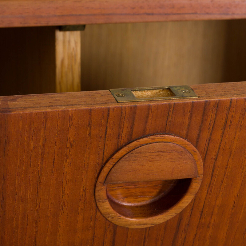 Vintage teak wall units by Hansen & Guldborg Danish 1960s