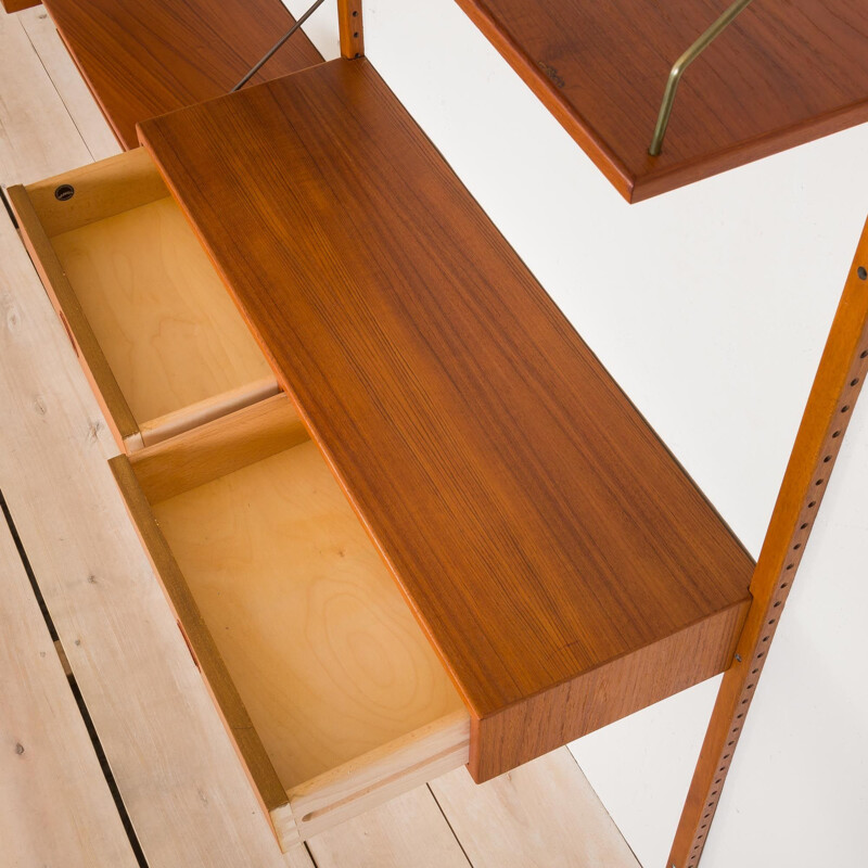 Vintage teak wall units by Hansen & Guldborg Danish 1960s