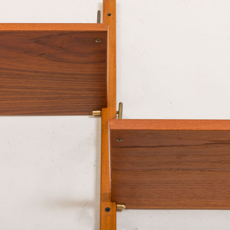 Vintage teak wall units by Hansen & Guldborg Danish 1960s