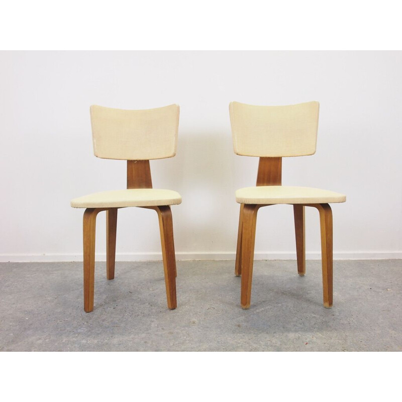 Pair of Mid century chairs by Cor Alons for Gouda De Boer