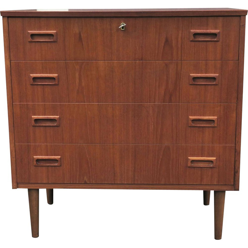 Mid-Century Teak Chest of Drawers Danish 1960s