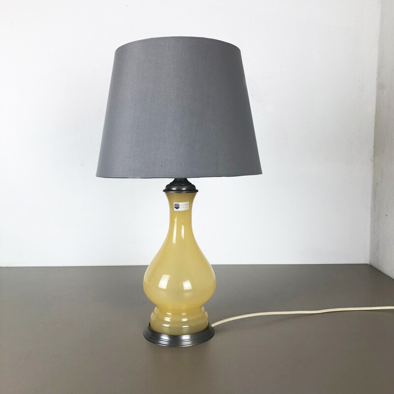 Vintage Murano glass and metal table lamp by Cenedese Vetri, Italy 1960