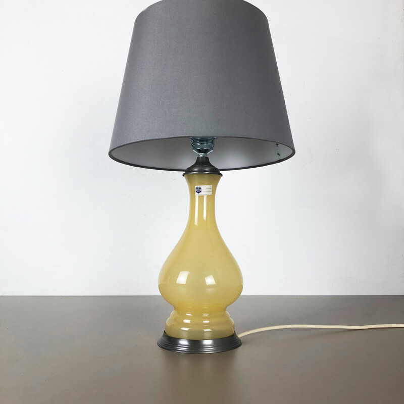 Vintage Murano glass and metal table lamp by Cenedese Vetri, Italy 1960
