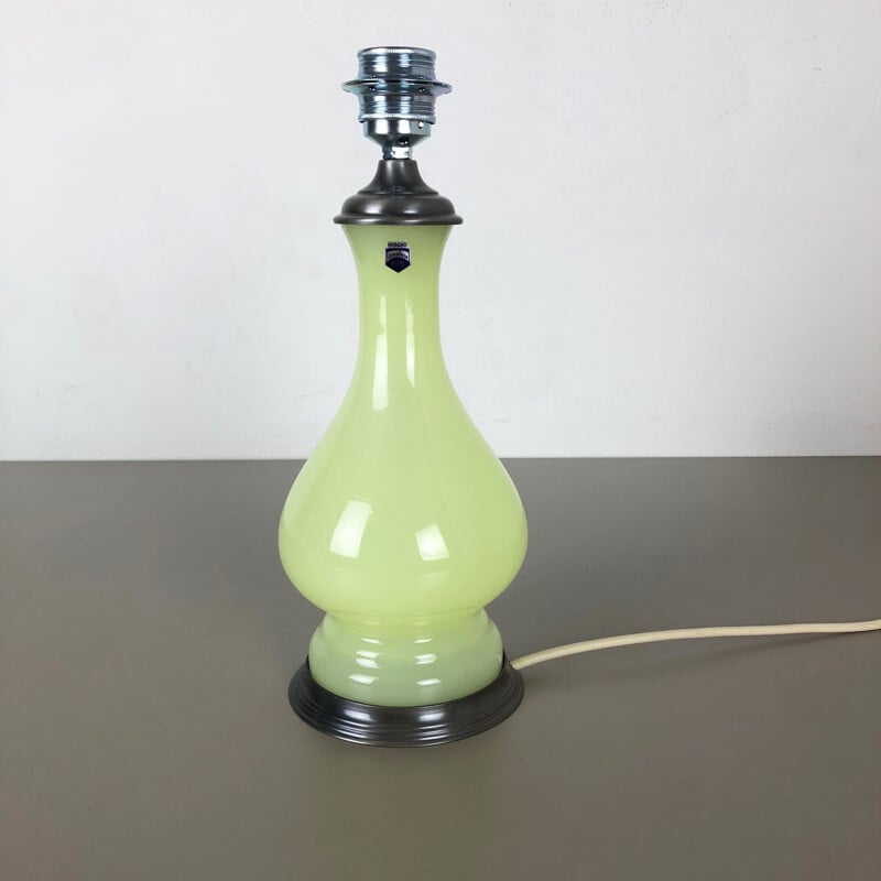 Vintage Tischlampe aus Muranoglas Opaline von Cenedese Vetri, Italien 1960