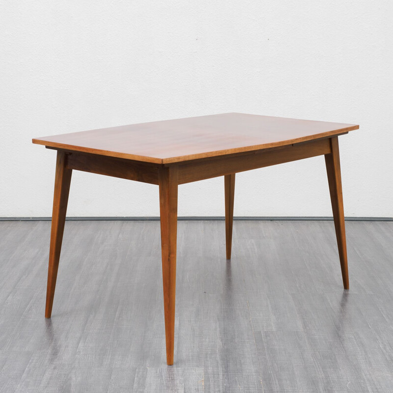 Vintage dining table in dark walnut 1950s