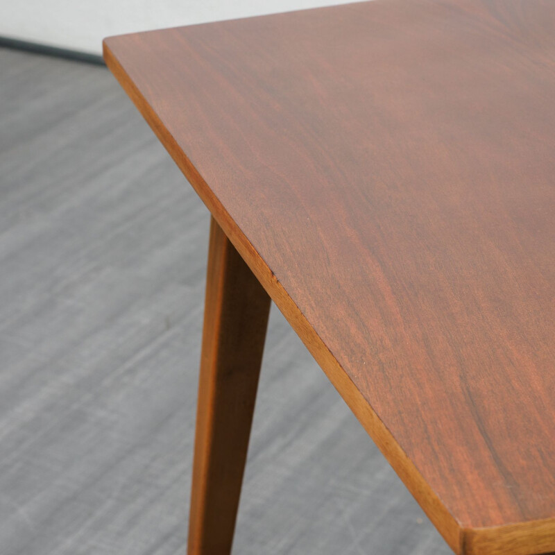 Vintage dining table in dark walnut 1950s