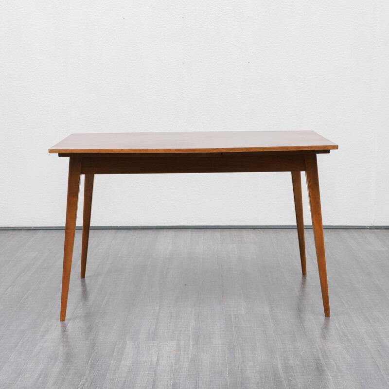 Vintage dining table in dark walnut 1950s