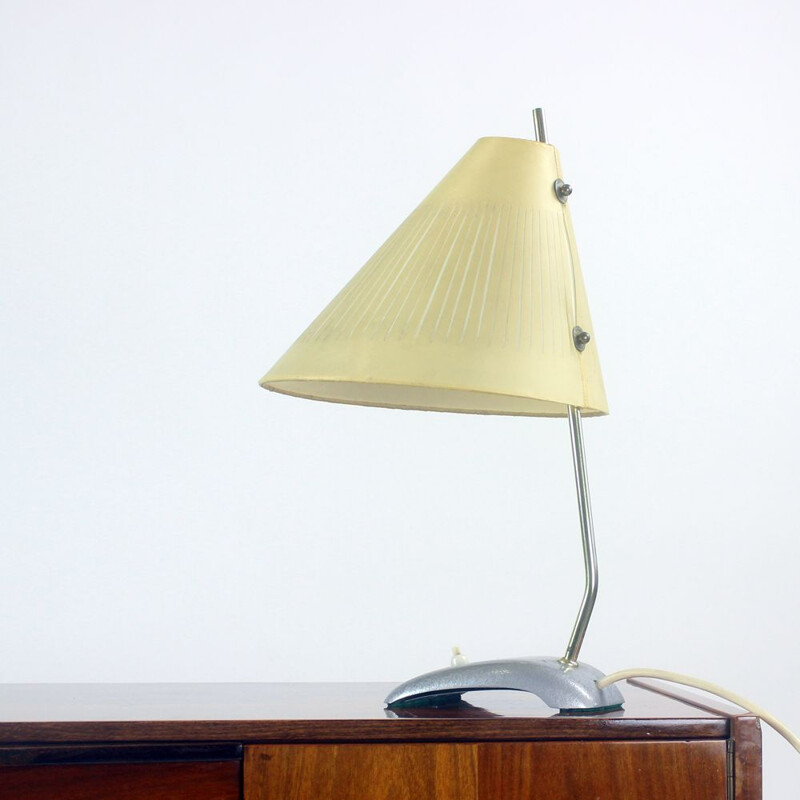 Vintage brass lamp, Czechoslovakia 1950