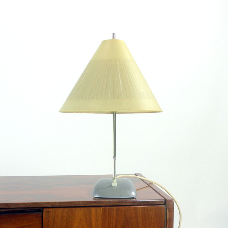 Vintage brass lamp, Czechoslovakia 1950