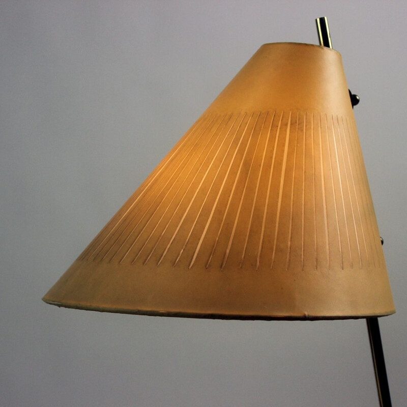 Vintage brass lamp, Czechoslovakia 1950