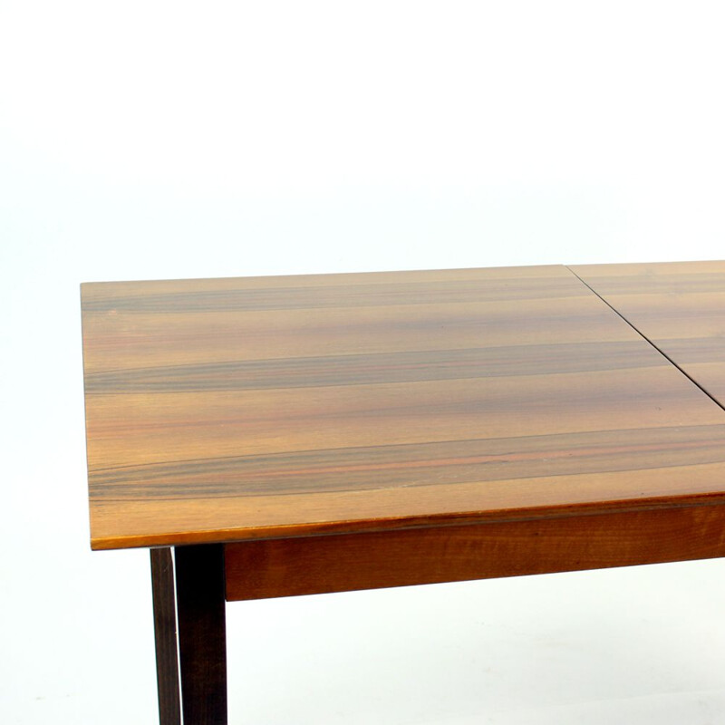 Large vintage Extendable Dining Table In Mahogany By Interier Praha Czechoslovakia 1960s