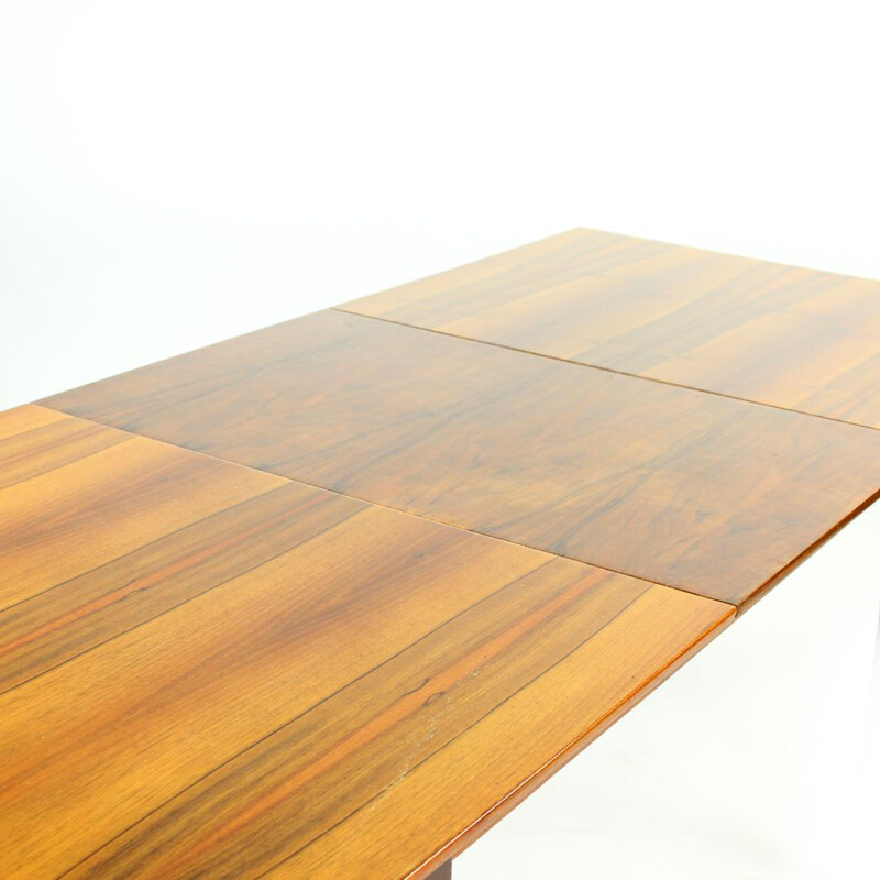 Large vintage Extendable Dining Table In Mahogany By Interier Praha Czechoslovakia 1960s