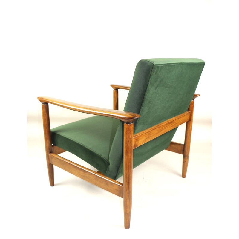 Vintage Green Olive Armchair by Edmund Homa 1970s