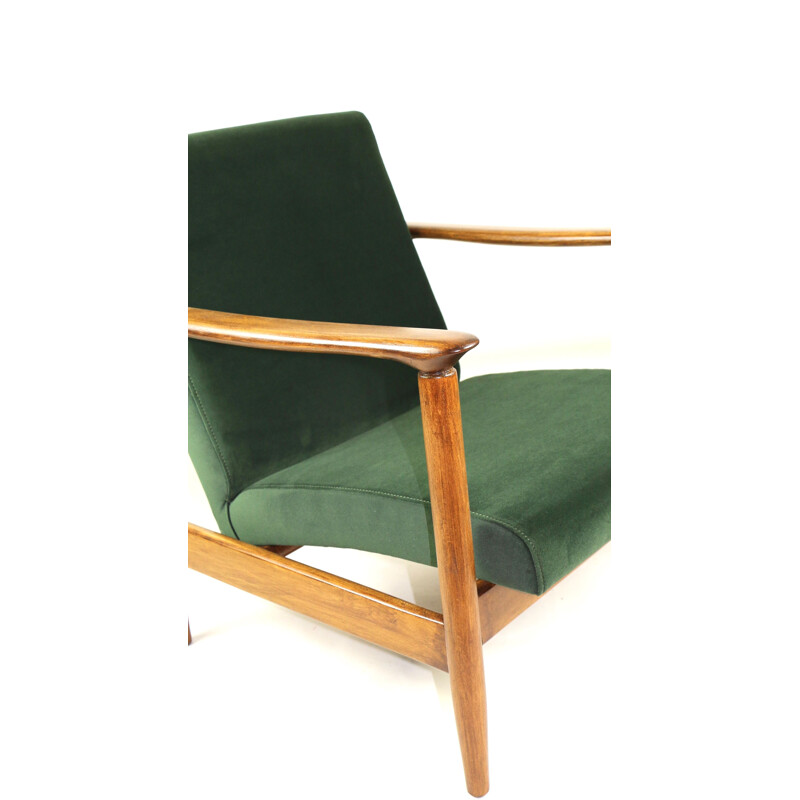 Vintage Green Olive Armchair by Edmund Homa 1970s