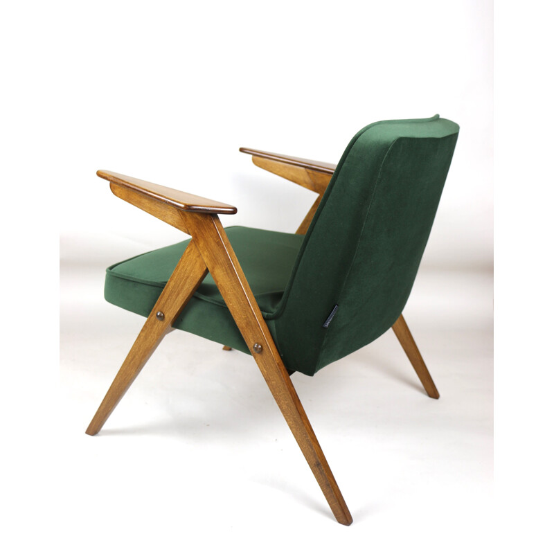 Vintage Green Bunny Armchair by Józef Chierowski 1970s