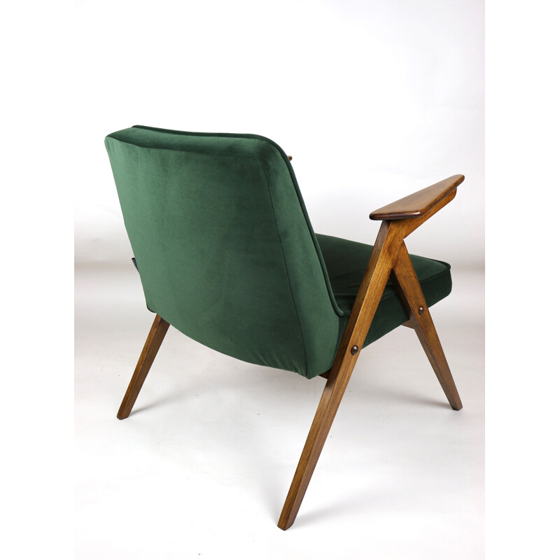 Vintage Green Bunny Armchair by Józef Chierowski 1970s