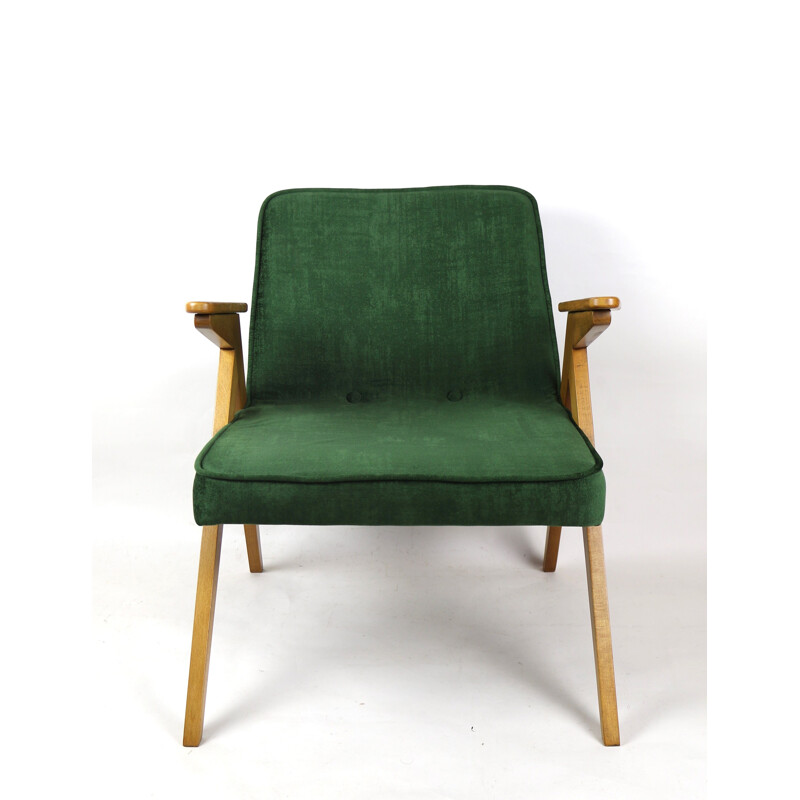 Vintage Green Bunny Chameleon Armchair by Józef Chierowski 1970s