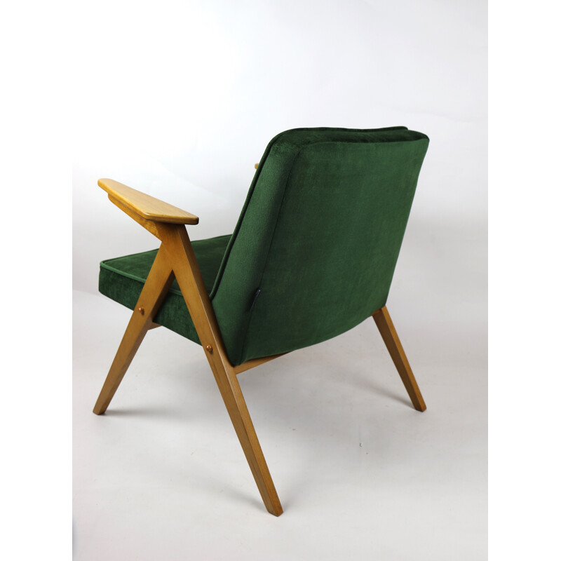 Vintage Green Bunny Chameleon Armchair by Józef Chierowski 1970s