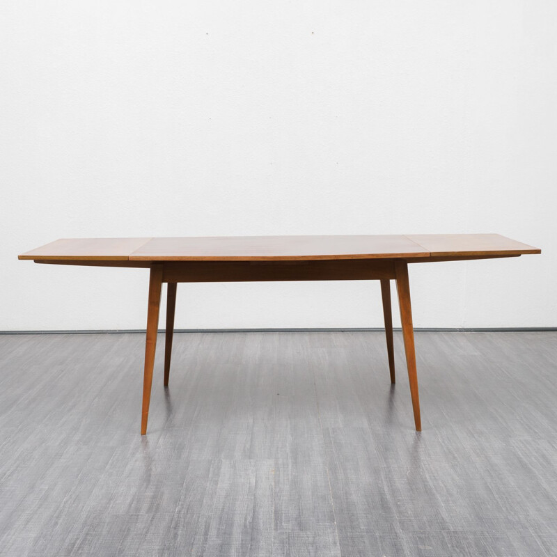 Vintage dining table in dark walnut 1950s