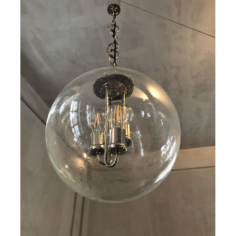 Vintage XL Sputnik Big Ball Lamp 1970s