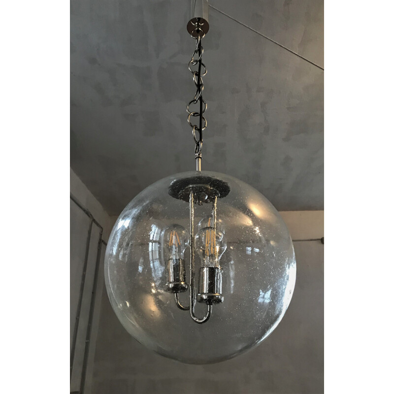 Vintage XL Sputnik Big Ball Lamp 1970s