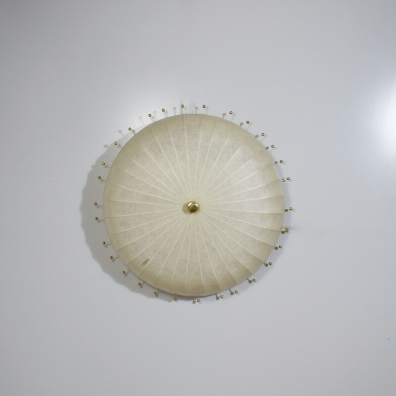 Vintage cocoon wall lamp by Friedel Wauer 1960s