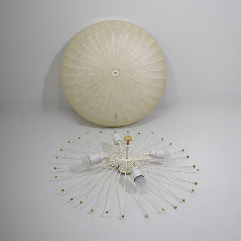 Vintage cocoon wall lamp by Friedel Wauer 1960s