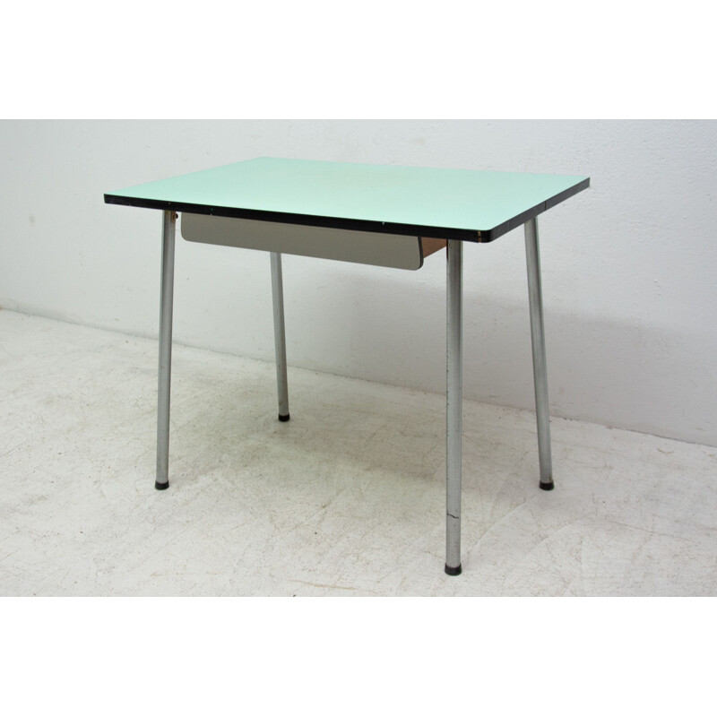 Mid century formica writing side table Czechoslovakia 1960s