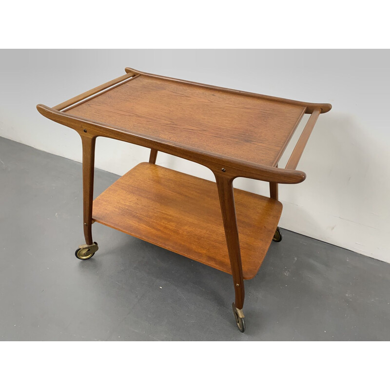 Mid-Century Teak Serving Trolley Denmark 1960s