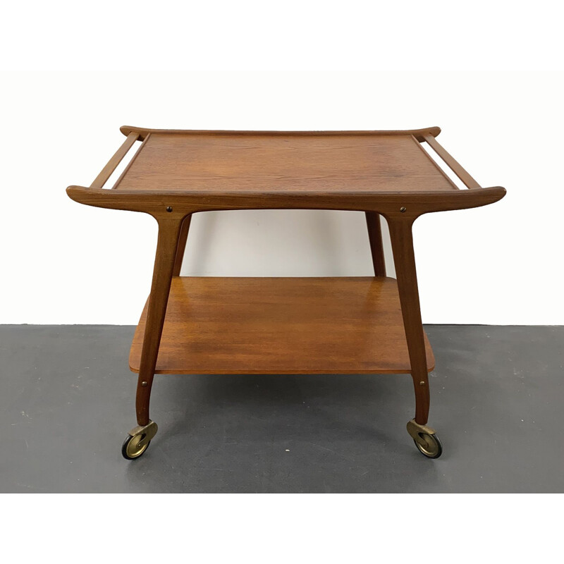 Mid-Century Teak Serving Trolley Denmark 1960s