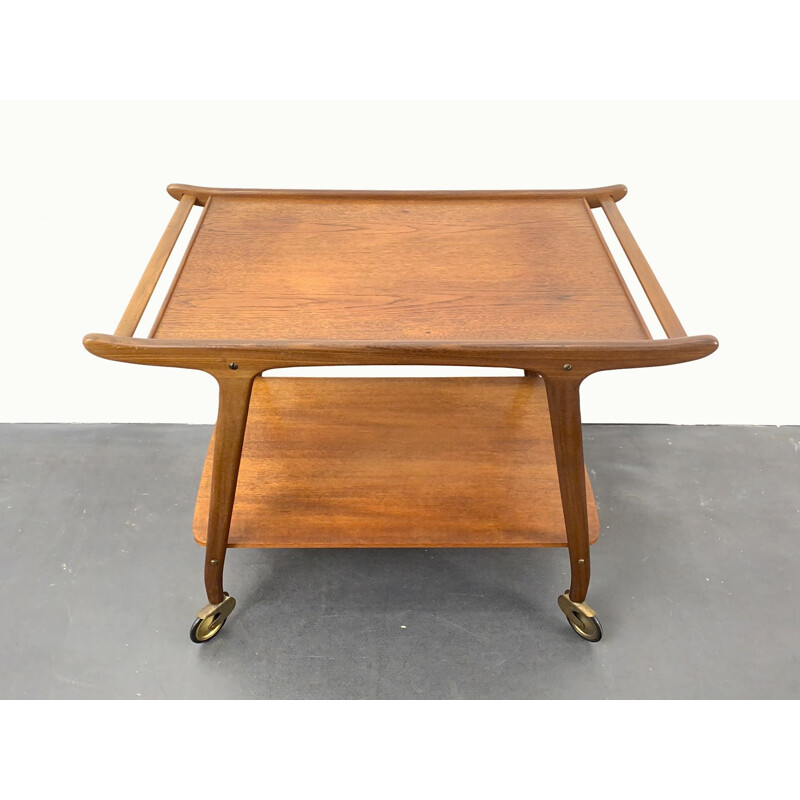 Mid-Century Teak Serving Trolley Denmark 1960s