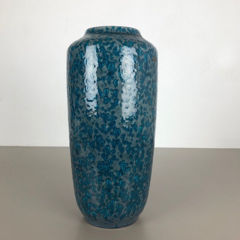 Vintage vaso multicolor de Lava Super Gorda de Scheurich 1970