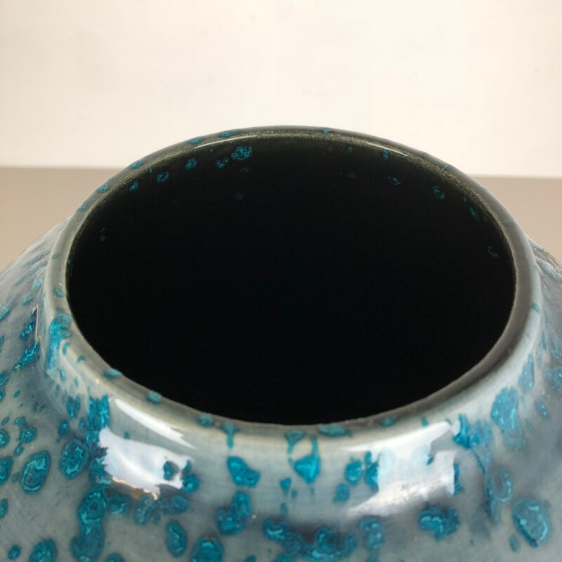 Mehrfarbige Vintage-Vase Super Fat Lava von Scheurich 1970