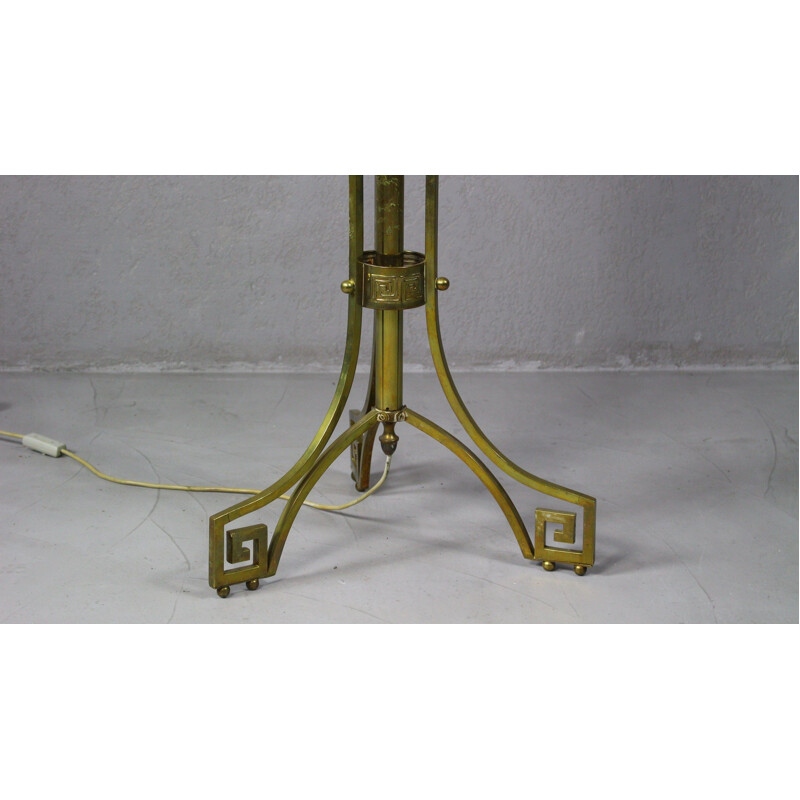 Vintage brass "art deco" floor lamp, 1950