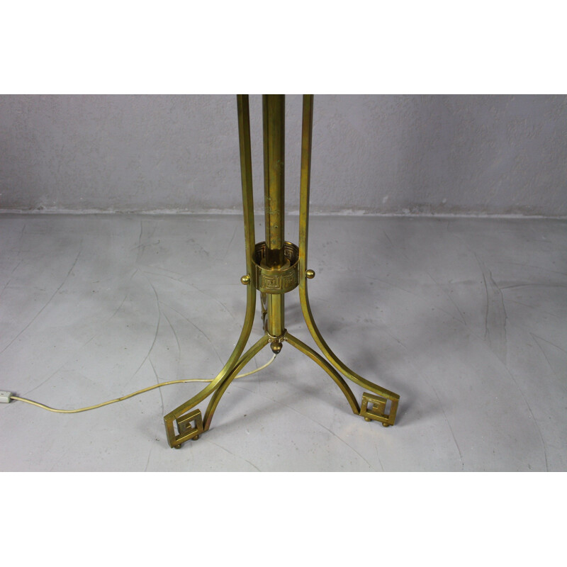 Vintage brass "art deco" floor lamp, 1950