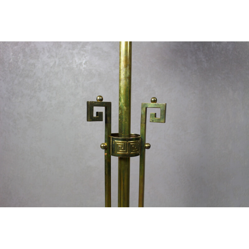 Vintage brass "art deco" floor lamp, 1950