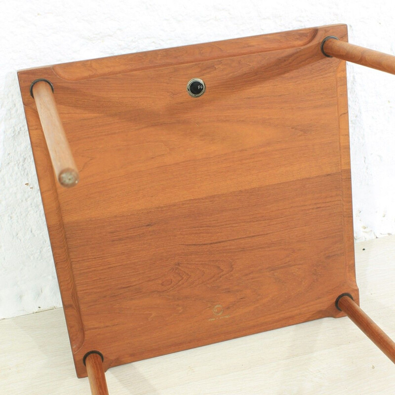 Vintage teak side table by Hvidt and Nielsen for France et Son, Denmark 1960