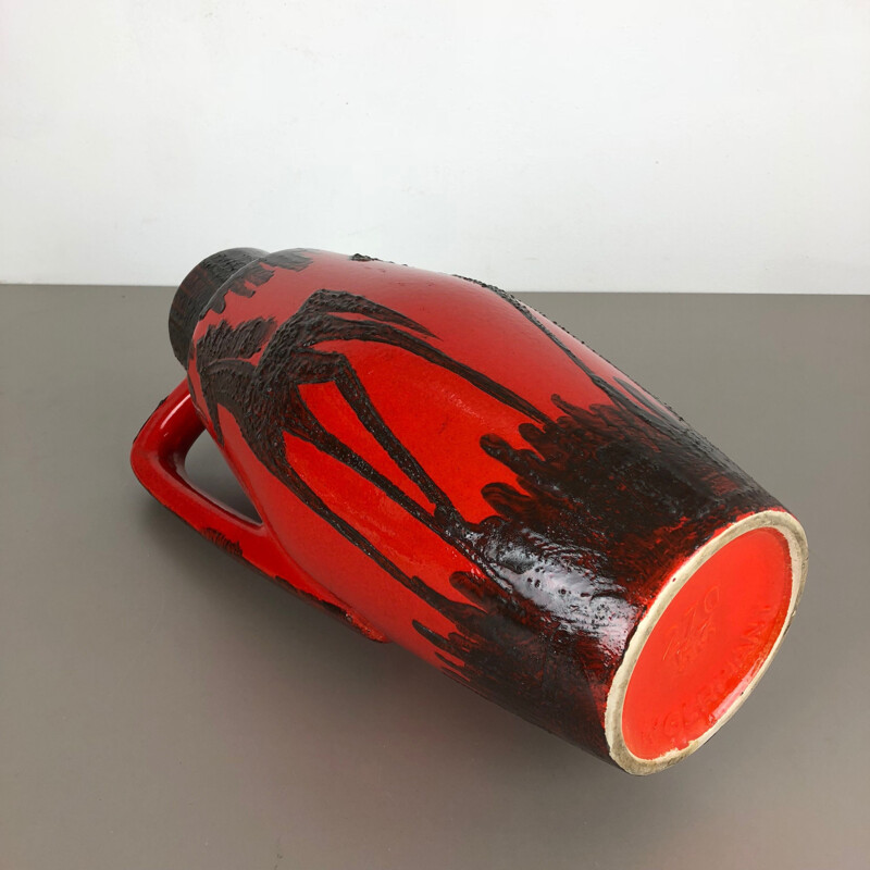 Vintage Vase aus superfetter Keramik für Scheurich, Deutschland 1970