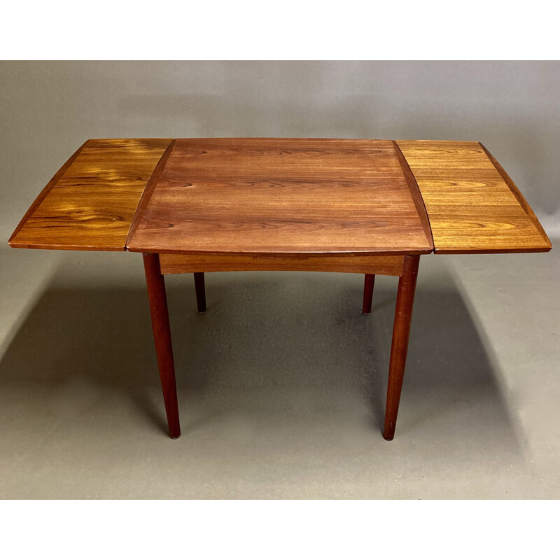 Vintage extensible vintage high table Scandinavian 1950s