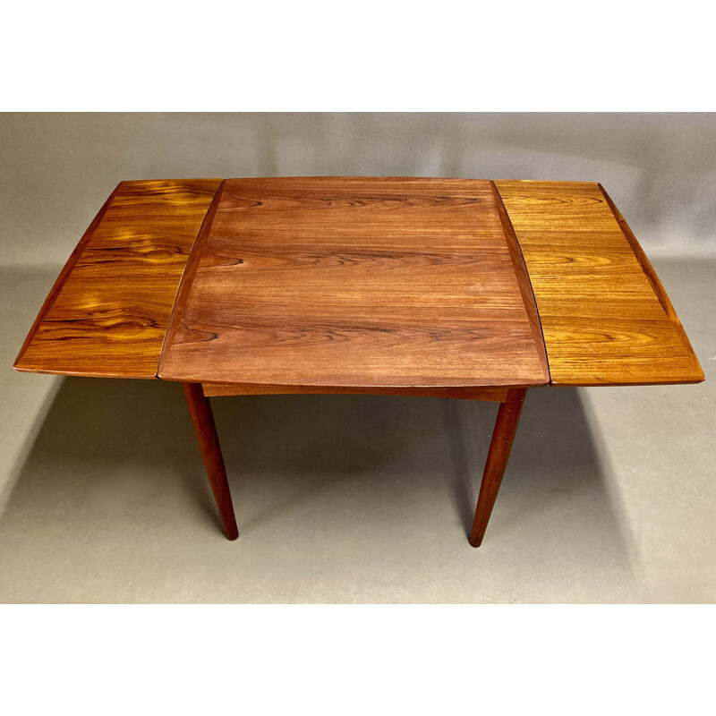 Vintage extensible vintage high table Scandinavian 1950s