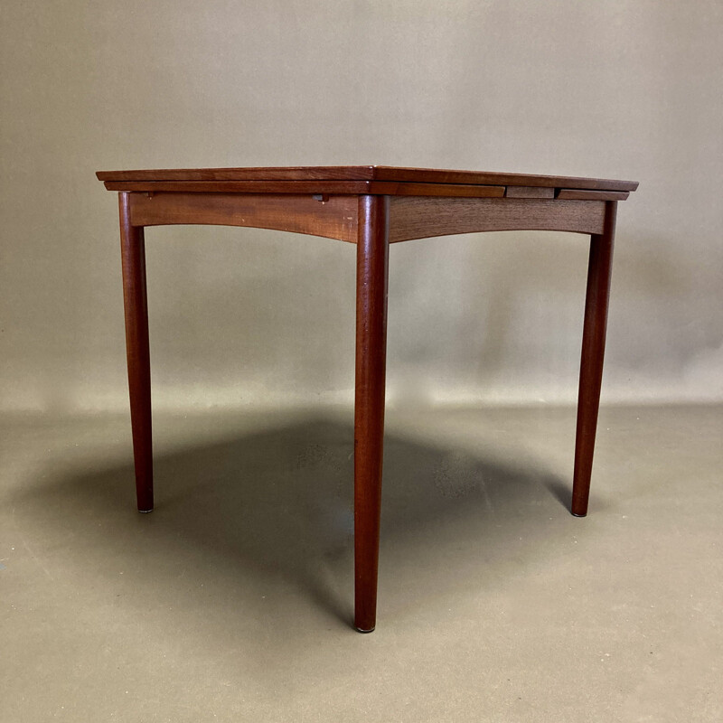 Vintage extensible vintage high table Scandinavian 1950s