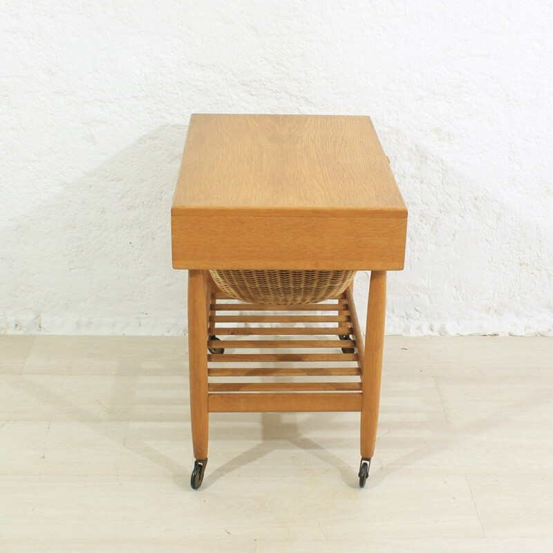 Mid-century sewing trolley by Ejvind Johansson for Vitré Danish 1960s